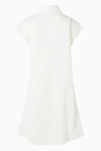 Wrap Detail Collar Dress