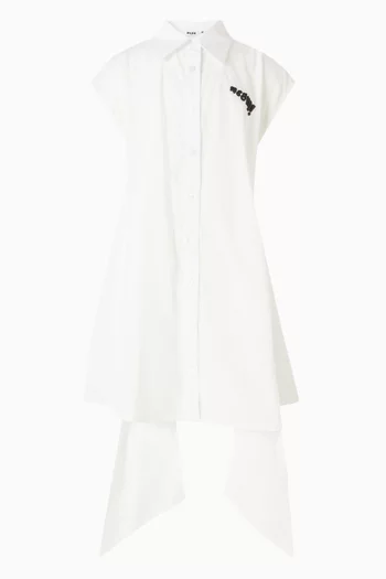 Wrap Detail Collar Dress