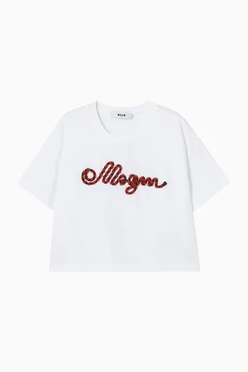 Logo T-shirt in Cotton Jersey