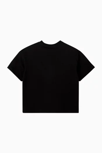 Flower Sequins Logo T-shirt