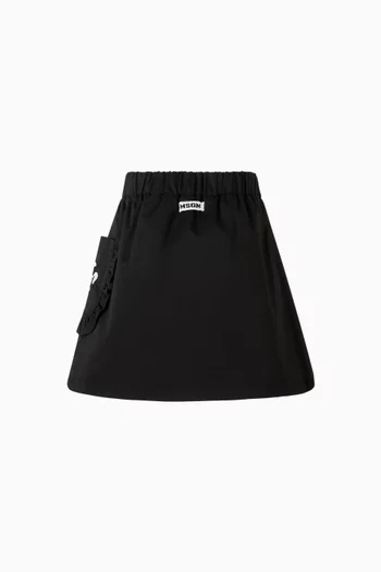 Logo Skirt in Cotton