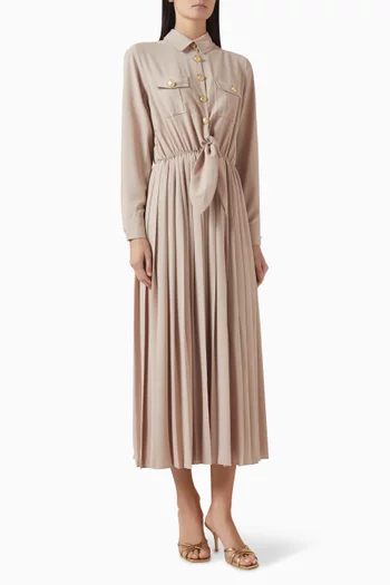 Pleated Maxi Dress