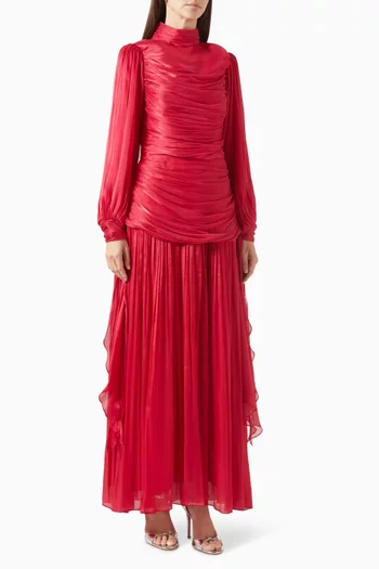 فستان بكشكش أورجانزا