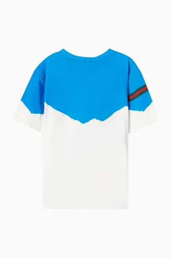 Bear Print T-shirt in Cotton