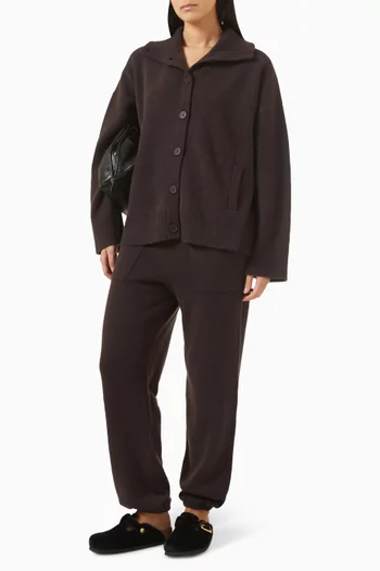 جاكيت ليلو بأزرار صوف وكشمير