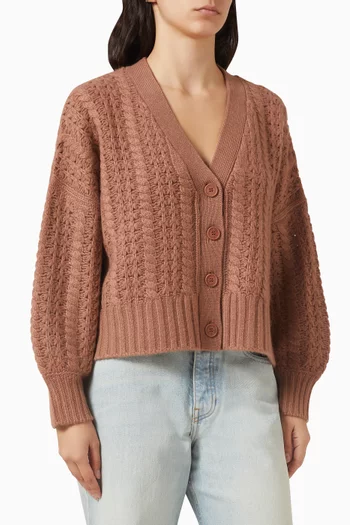 Hazel Slouchy Cardigan in Cashmere