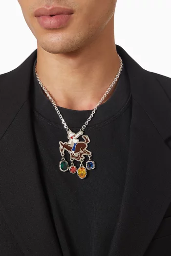 قلادة اجنورانت كاوبوي فضة إسترلينية