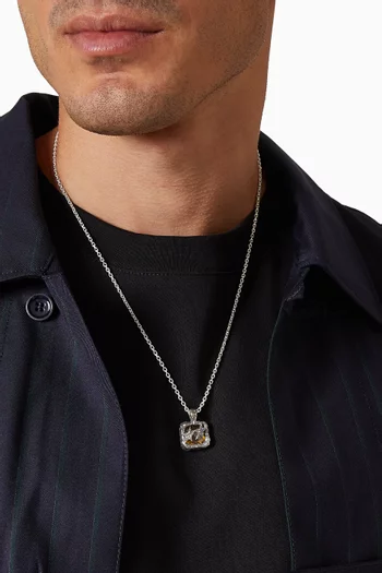 قلادة دو ستيل فضة إسترلينية