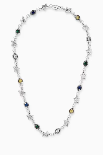 Squadra Necklace in Sterling Silver