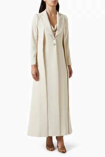 Bahar Blazer-style Abaya in Crepe