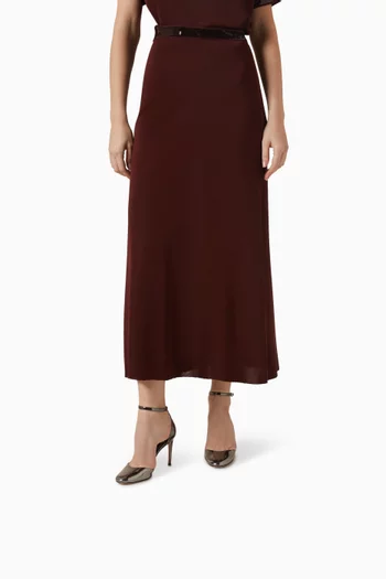 حذاء كلاسيك مايلي بكعب 95 مم جلد لامع