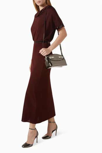 حقيبة هاج صغيرة جلد لامع