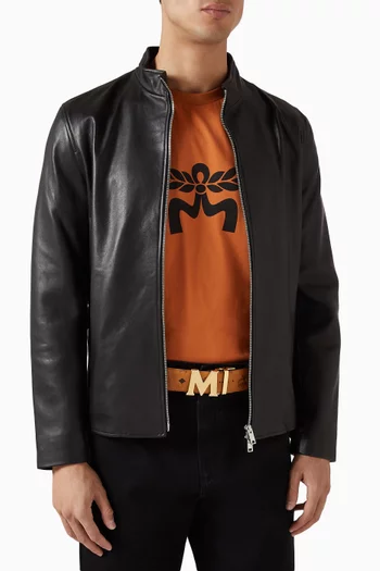 حزام كلاوس بإبزيم حرف M قنب بنقشة فيزيتوس