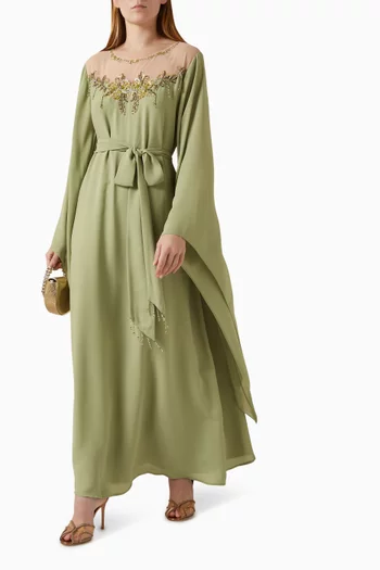 قفطان مطرز شيفون