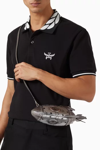 Aren Rocket Crossbody Bag in Visetos Canvas