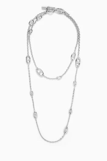 Unused Farandole Long Necklace in Sterling Silver