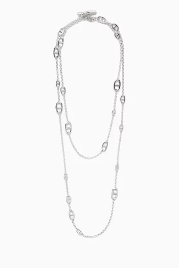 Unused Farandole Long Necklace in Sterling Silver