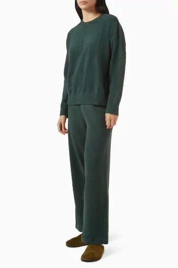 سترة بفتحة رقبة مستديرة بوكليه معاد تدويره