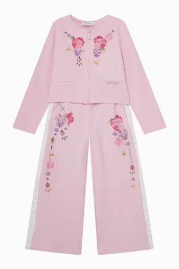 Floral-printed Jacket in Cotton