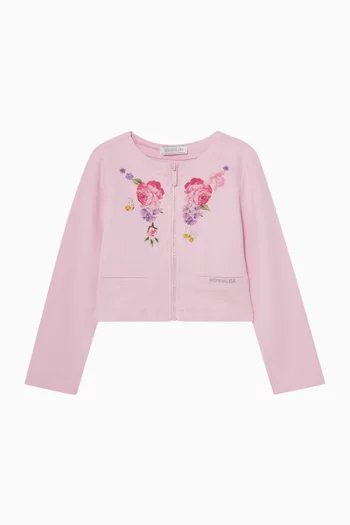 Floral-printed Jacket in Cotton