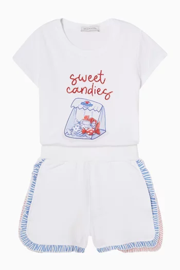 Ruffle Shorts in Cotton