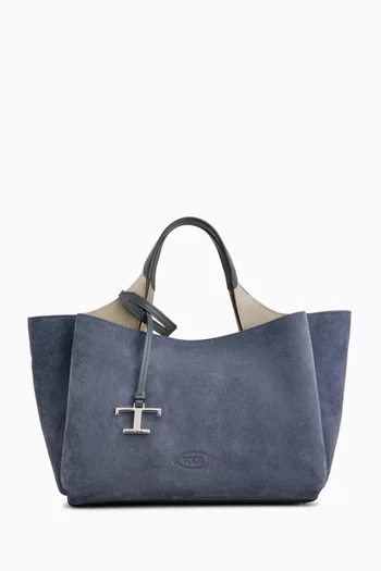 Micro Bucket Bag in Suede