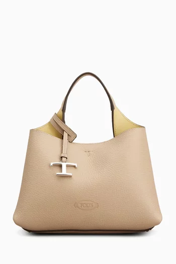 Micro Top-handle Bag in Leather