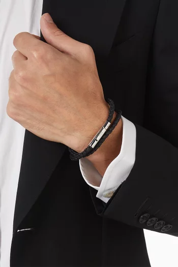 MyColors Woven Bracelet in Leather