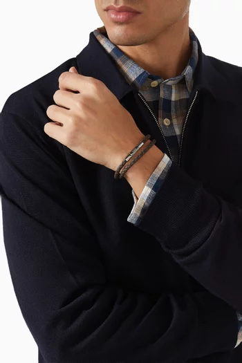 MyColors Woven Bracelet in Leather