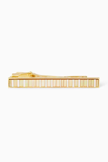 Mother of Pearl Striped Tie Pin