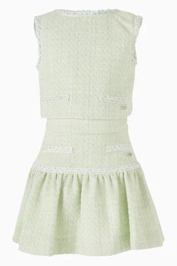 Sleeveless Top in Tweed