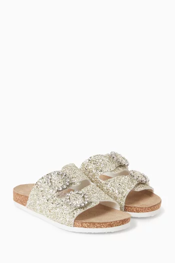 Glitter-embellished Sandals