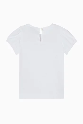 تي شيرت بأكمام منفوخة