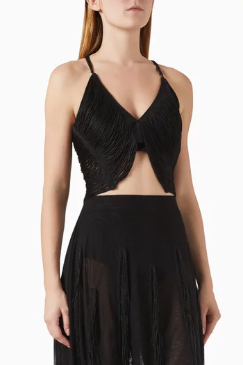 بلوزة سيارا بشرّابات