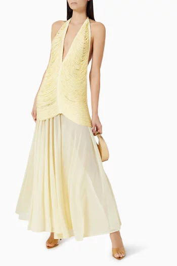 فستان سول بشرّابات