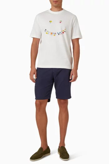 تي شيرت هابي بقصة كاجوال قطن