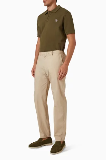 Zebra Polo Shirt in Cotton Pique