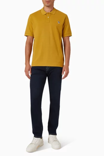 Zebra Polo Shirt in Cotton Pique