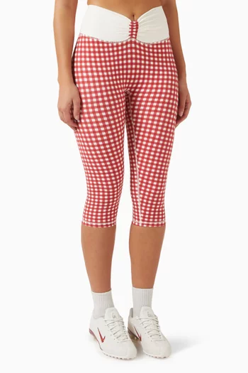 Luxe Balance Ruched Capri Leggings