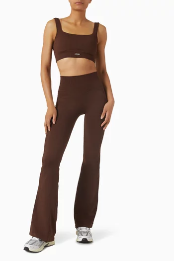 حمالة صدر رياضية بتصميم منحوت مضلع بدون حياكة