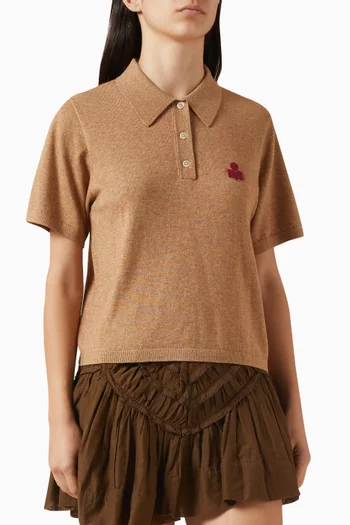 تي شيرت بولو ألثيا مزيج قطن