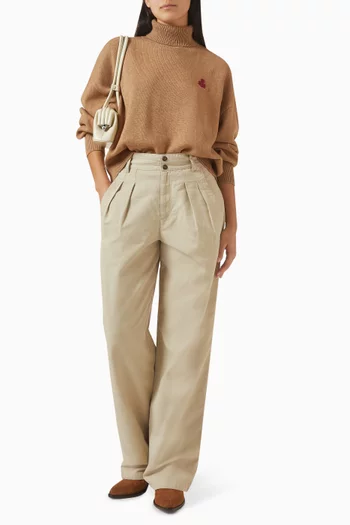 سترة ناشا بياقة عالية مزيج قطن