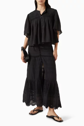 Paoline Broderie Anglaise Skirt in Organic Cotton