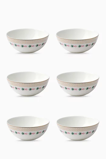 Back to the Roots Bowls in Porcelain, Set of 6