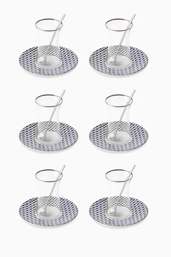 Istikana Cups & Saucers, Set of 6