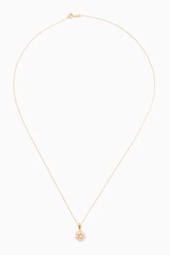 Floral Diamond Necklace in 18kt Gold