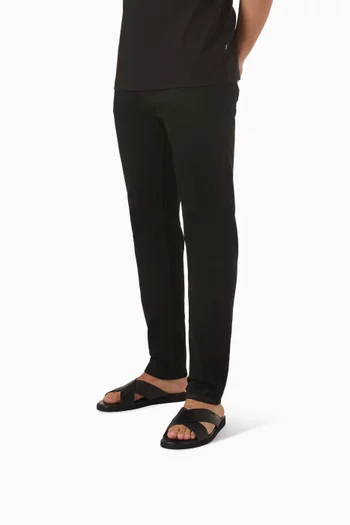 Darrel Slides in Faux Leather