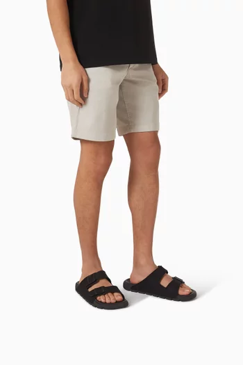 Twin-strap Slides in Faux Suede