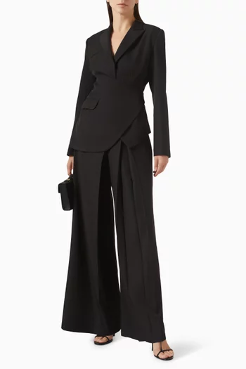 بنطال بقصة ساق واسعة