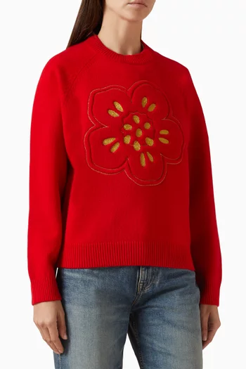 Boke Flower Knit Sweater in Wool